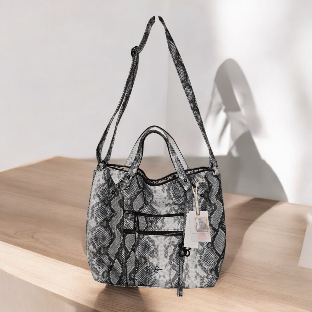 Jessica Simpson snakeskin purse